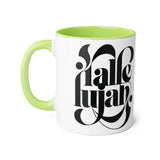 Faith Culture - Hallelujah - Christian Accent Coffee Mug, 11oz