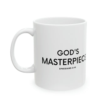 Faith Culture - God's Masterpiece - Ephesians 2:10 Christian Ceramic Coffee Mug, 11oz