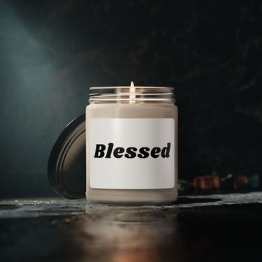 Faith Culture - Blessed Soy Candle Thanksgiving Gift Christian Home Décor 9oz White Sage and Lavender 9oz