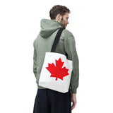 Faith Culture – Classic Red Maple Leaf Tote Bag | Timeless Canadian Icon Carryall