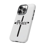 Faith Culture – Peace Cross Christian Tough Phone Case iPhone 14 Pro Glossy