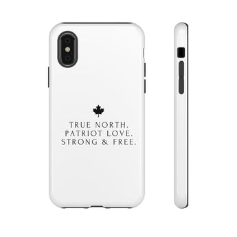 Faith Culture – True North Strong & Free Phone Case | Canadian Anthem Tribute for All Phones iPhone XS Glossy