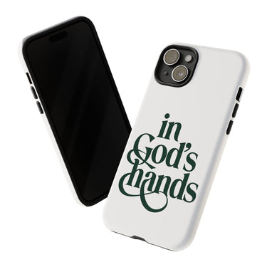 Faith Culture – In God’s Hands Christian Tough Phone Case iPhone 15 Plus Matte