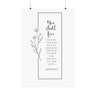 Faith Culture You Shall Love The Lord Your God Matthew 22:37 Christian Matte Poster | Minimal Floral Scripture Wall Art Print 24″ x 36″ Matte