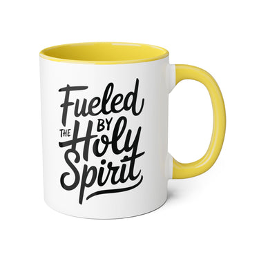 Faith Culture - Fueled by the Holy Spirit - Christian Accent Coffee Mug, 11oz