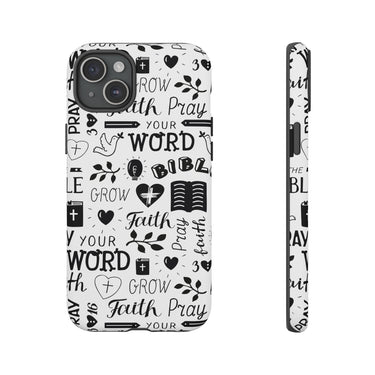Prayer and Faith Christian Tough Phone Cases iPhone 15 Plus Matte