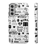 Prayer and Faith Christian Tough Phone Cases Samsung Galaxy S22 Plus Matte