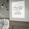 Stand Firm in the Faith Wall Poster | 1 Corinthians 16:13–14 Christian Decor 16" x 20" (Vertical)