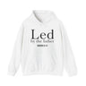 Led by the Father Hoodie | Romans 8:14 Christian Apparel White