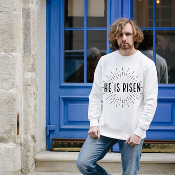 Faith Culture - He is Risen - Christian Unisex Heavy Blend™ Crewneck Sweatshirt
