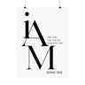 I Am the Way, the Truth, and the Life Wall Poster | John 14:6 Christian Decor 18″ x 24″ Matte