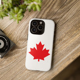 Faith Culture – Red Maple Leaf Phone Case | Bold Canadian Symbol Case for All Phones