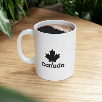 Faith Culture – Canada Maple Leaf Mug – 11oz & 15oz | Classic Patriotic Coffee Cup 11oz