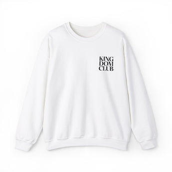 Faith Culture - Kingdom Club - Christian Unisex Crewneck Sweatshirt White