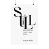 Be Still and Know That I Am God Wall Poster | Psalm 46:10 Christian Decor 20″ x 30″ Matte