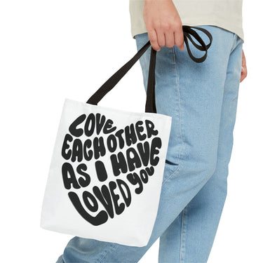 Faith Culture - Serve One Another in Love Christian Tote Bag - Galatians 5:13 Bible Verse