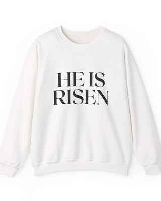 He Is Risen Minimal Easter Christian Sweatshirt