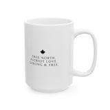 Faith Culture – True North Patriot Love Mug – 11oz & 15oz | Elegant Canadian Pride Cup