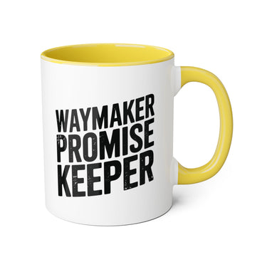 Faith Culture - Waymaker Promise Keeper - Christian Accent Coffee Mug, 11oz