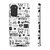 Prayer and Faith Christian Tough Phone Cases Samsung Galaxy S20 Matte