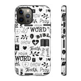 Prayer and Faith Christian Tough Phone Cases iPhone 12 Pro Glossy
