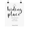You Are My Hiding Place Wall Poster | Psalm 119:114 Christian Decor 8" x 10" Matte