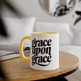 Faith Culture - Grace Upon Grace - Christian Accent Coffee Mug, 11oz
