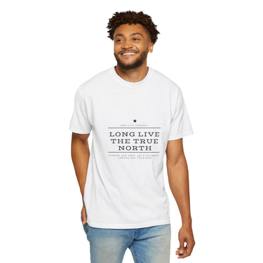 Faith Culture - Long Live the True North Unisex T-Shirt – White | Canada Day Celebration Tee