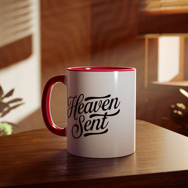 Faith Culture - Heaven Sent - Christian Accent Coffee Mug, 11oz Red 11oz