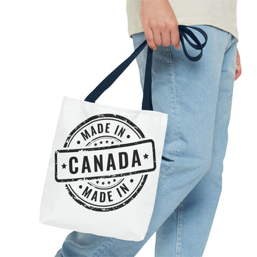 Faith Culture – Made in Canada Tote Bag | Durable & Patriotic Everyday Essential 13" × 13'' Navy