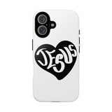 Faith Culture – Jesus Heart Christian Tough Phone Case iPhone 16 Glossy