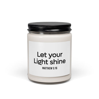Let Your Light Shine Christian Soy Candle | Matthew 5:16
