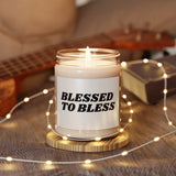 Faith Culture - Blessed to Bless Christian Soy Candle Thanksgiving Gift Eco-Friendly Home Décor 9oz Unscented 9oz