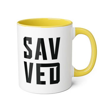 Faith Culture - SAVED - Christian Accent Coffee Mug, 11oz