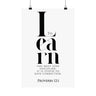 Whoever Loves Discipline Loves Knowledge Wall Poster | Proverbs 12:1 Christian Decor 12″ x 18″ Matte