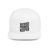 Faith Culture - Waymaker Promise Keeper - Christian Flat Bill Snapback Hat One size White