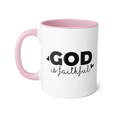 Faith Culture - God Is Faithful - Christian Accent Coffee Mug, 11oz