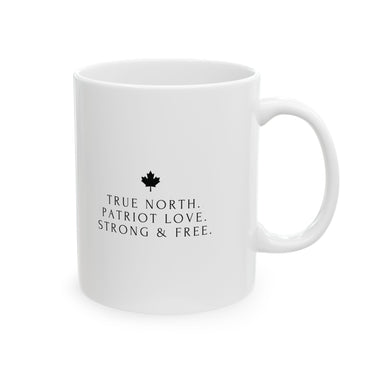 Faith Culture – True North Patriot Love Mug – 11oz & 15oz | Elegant Canadian Pride Cup