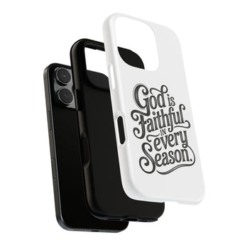 Faith Culture – God Is Faithful in Every Season Christian Tough Phone Case iPhone 16 Pro Matte