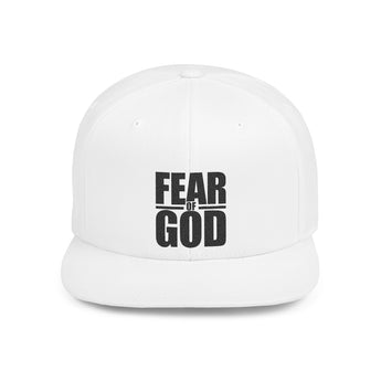 Faith Culture - Fear of God - Christian Snapback Hat, Flat Bill Cap for Men and Women