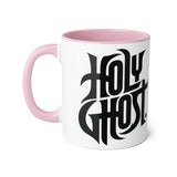 Faith Culture - Holy Ghost - Christian Accent Coffee Mug, 11oz Pink 11oz