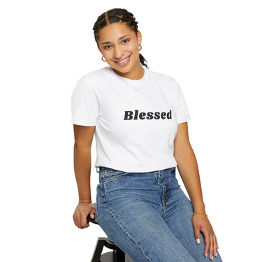 Faith Culture – Blessed Unisex Garment-Dyed T-Shirt Christian Inspirational Tee