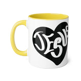Faith Culture - Jesus in My Heart - Christian Accent Coffee Mug, 11oz