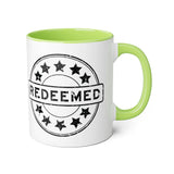 Faith Culture - Redeemed - Christian Accent Coffee Mug, 11oz