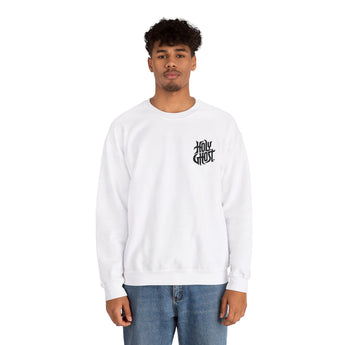 Faith Culture - Holy Ghost - Christian Unisex Crewneck Sweatshirt White