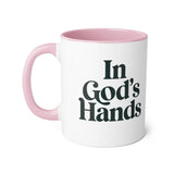 Faith Culture - In God’s Hands - Christian Accent Coffee Mug, 11oz