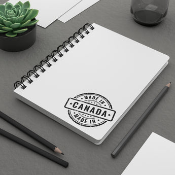 Faith Culture – Made in Canada Spiral Journal | Bold Canadian Stamp Notebook One Size
