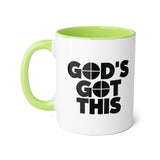 Faith Culture - God’s Got This - Christian Accent Coffee Mug, 11oz