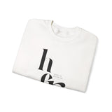 Close view of the Psalm 46:5 design on a white sweatshirt
