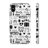 Prayer and Faith Christian Tough Phone Cases iPhone XS MAX Glossy